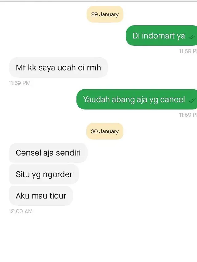 8 Chat Kocak Cara Driver Ojekol Batalkan Pesanan