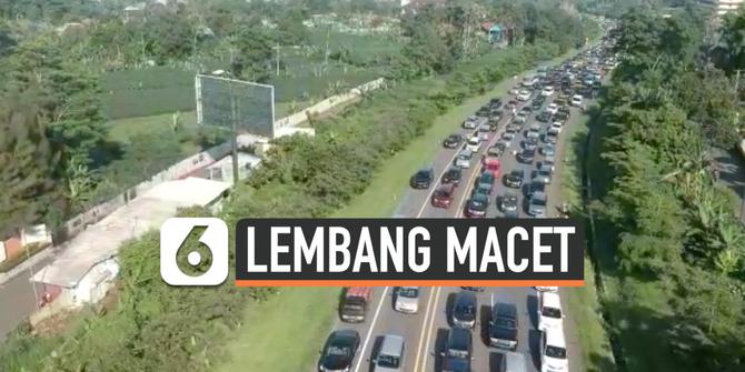 VIDEO: Pantauan Udara Kemacetan Lembang Jelang Tahun Baru 2020