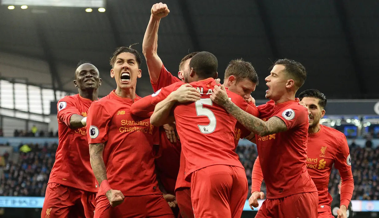 3. Liverpool - 146.122.439 poundsterling dalam 29 pertandingan. (AFP/Oli Scarff)