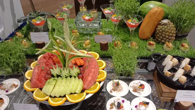 Menu hidangan pernikahan dengan konsep vegan dan plant-based