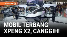 Mobil terbang XPeng X2 mencuri perhatian pengunjung Gaikindo Indonesia International Auto Show (GIIAS) 2025 di ICE BSD City, Tangerang. Untuk pertama kalinya tampil di Indonesia, kendaraan futuristik buatan pabrikan China ini mengusung teknologi eVTO...