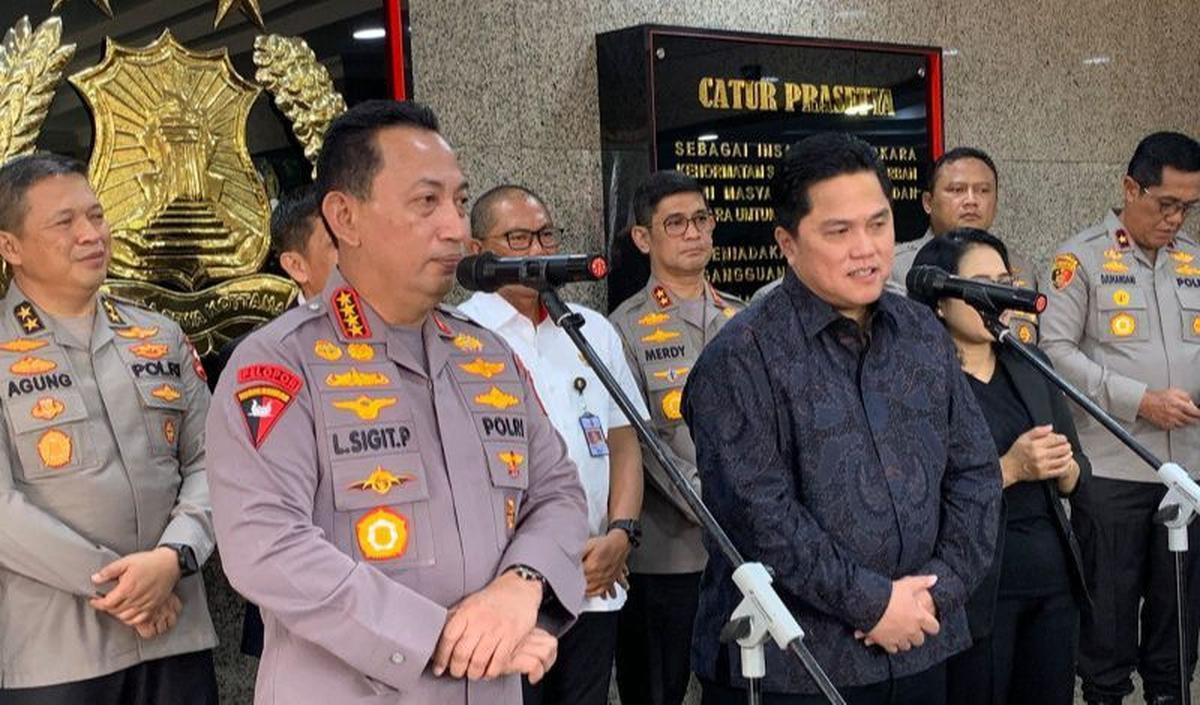 Erick Thohir meminta kepada Satgas Antimafia Bola Polri agar proses penindakan terhadap mafia bola diharapkan dapat berjalan transparan.