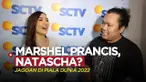 Berita video komedian Marshel Widianto dan presenter cantik Natascha Germania mengungkapkan jagoannya di Piala Dunia 2022.