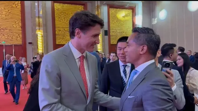 Ketua ASEAN Business Advisory Council (BAC) Indonesia Anindya Bakrie bertemu dengan Perdana Menteri Kanada Justin Trudeau.