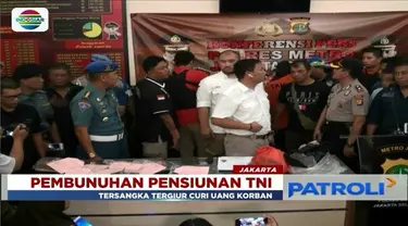 Pelaku pembunuhan pensiunan TNI mengaku menghabisi nyawa korban lantaran tergiur mencuri uang sebesar Rp 3,2 juta.