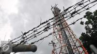 Menara jaringan telekomunikasi milik PT Tower Bersama Infrastructure Tbk, Jakarta, Rabu (2/11). Pemerintah akan terus mendorong perluasan akses digital di masyarakat di pelosok Tanah Air. (Liputan6.com/Angga Yuniar)