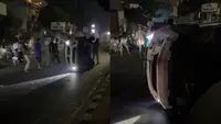 Tabrak Motor, Polisi di Lampung Kabur Lalu Tabrakan Lagi