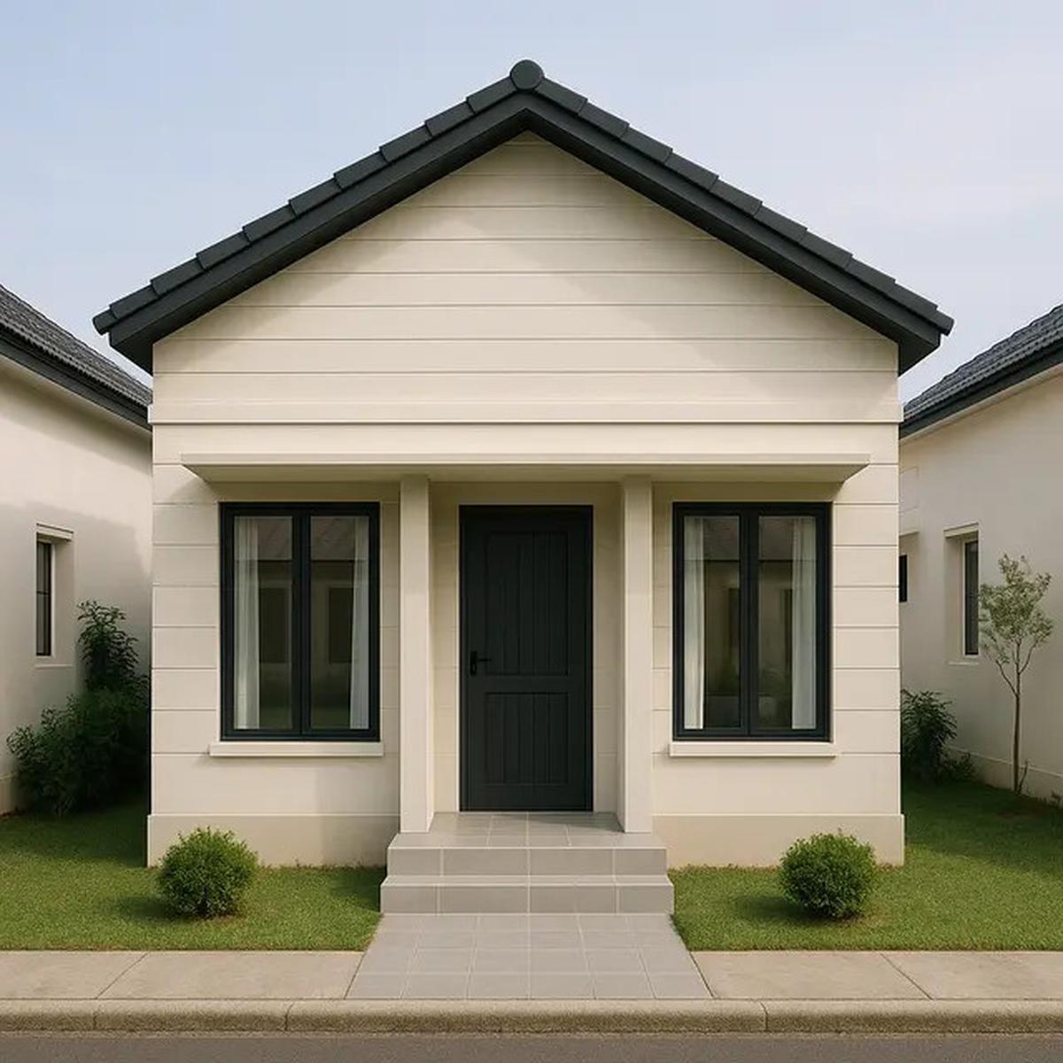8 Model Rumah Sederhana 6x12 Dengan 3 Kamar dan Teras Depan, Mungil Tapi Nyaman