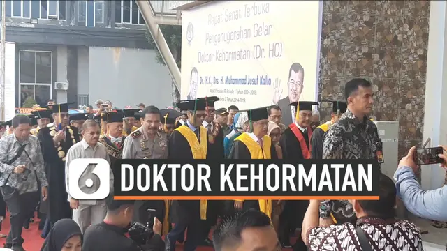 VIDEO: Jusuf Kalla Dapat Gelar Doktor Kehormatan Pendidikan
