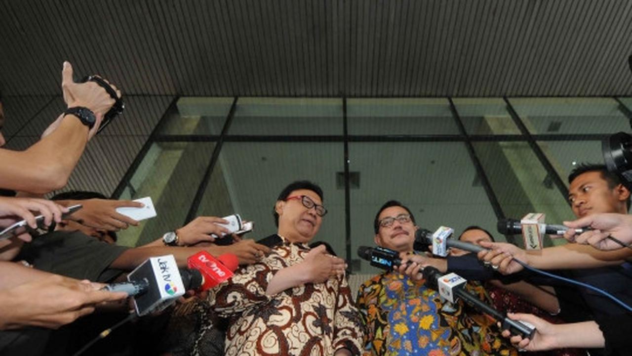 Tiga menteri sambangi KPK bahas sengketa lahan hutan