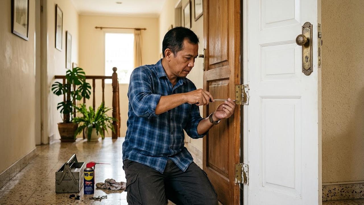Cara Memperbaiki Pintu yang Sulit Dibuka Tanpa Memanggil Tukang