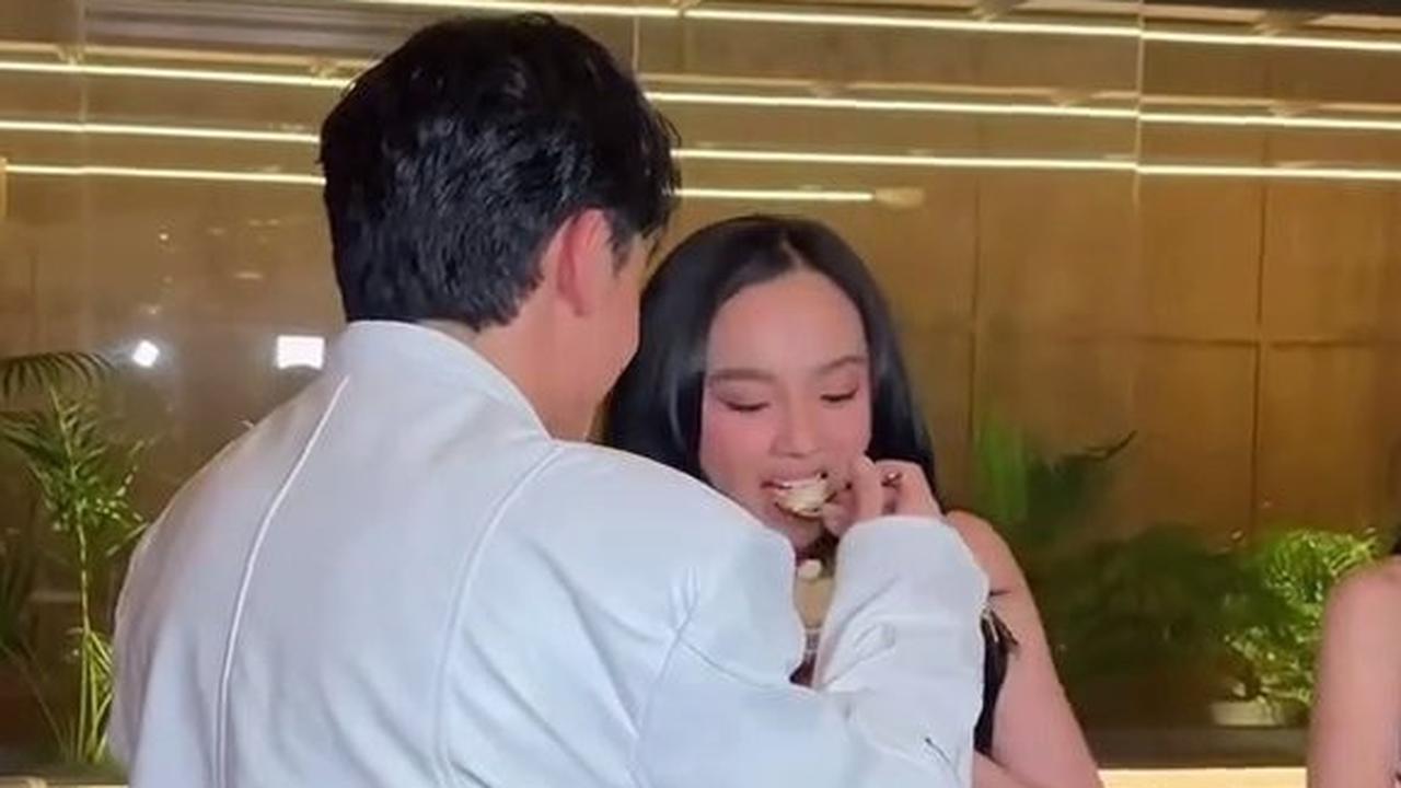 Randy Martin Suapi Kue Ultah ke Lyodra, Keduanya Ramai Diduga Pacaran