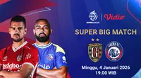 Nonton Live Streaming BRI Super League Pekan ke-16: Bali United vs Arema FC, Tayang di Vidio.