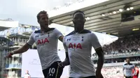 Viktor Wanyama siap menjadi jendral lapangan tengah dan tampil penuh percaya diri usai menciptakan gol berkelas kontra Liverpool (Ben STANSALL / AFP)