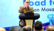 Menteri Komunikasi dan Informatika Budi Arie Setiadi saat menjadi pembicara kunci di Road to WPRF 2024 di Jakarta, Selasa (23/4/2024). (Ist)