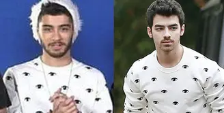 Joe mengenakan baju hangat dengan gambar mata ini pada tahun 2013, dan Zayn juga mengenakan pakaian yang sama saat dalam masa promosi untuk One Direction. Gigi Hadid sepertinya sudah memperlihatkan tipenya. (via dailymail.co.uk)
