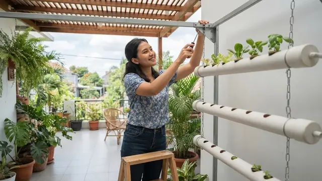 Cara Menanam Sayuran Daun di Pipa Paralon Gantung Teras Rumah, Hemat Tempat dan Panen Cepat