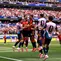 Perayaan gol Spanyol ke gawang Belgia di perempat final Piala Dunia 2026 (AFP)