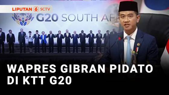 Wapres Gibran Pidato di KTT G20