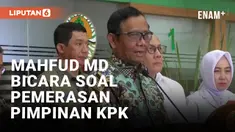 Mahfud MD Minta Kasus Pimpinan KPK Ditangani Profesional