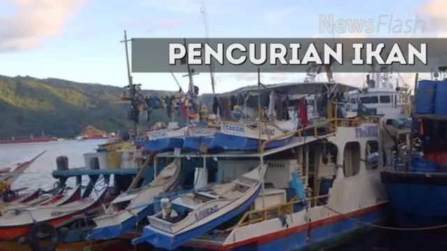 Kapal Patroli KP Bisma 8001 Bantuan Khusus Operasi (BKO) Polda Kepulauan Riau (Kepri) menangkap lima kapal Berbendera Vietnam. Para awak kapal diduga melakulan ilegal fishing atau pencurian ikan di Perairan Natuna.