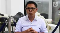 Eko Patrio saat ditemui di kantornya, Ekomando Artist Management, Jakarta Timur, Senin (25/7/2022). (Liputan6.com/Herman Zakharia)