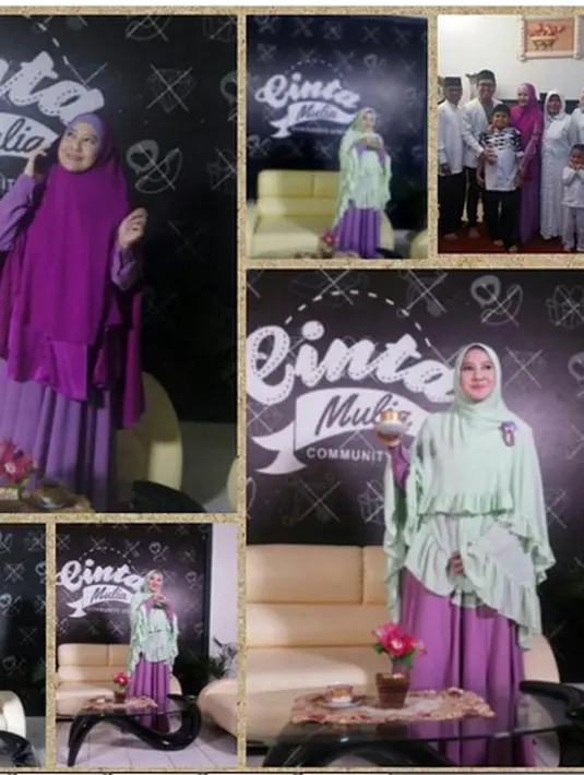 Segala kegiatan itu belum bisa menenangkan hatinya. Perempuan yang juga dikenal lewat sinetron Gerhana, mulai mendekatkan diri pada Allah. (Istimewa)