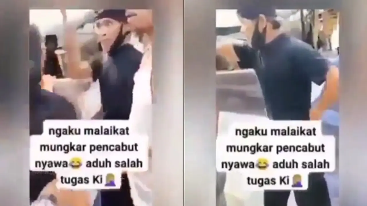 Pria Bentak Emak-Emak Ini Ngaku Malaikat Munkar Pencabut Nyawa, Salah Tugas Ki