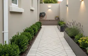 Desain Jalur Servis Samping Rumah yang Tetap Terlihat Rapi/Gemini AI