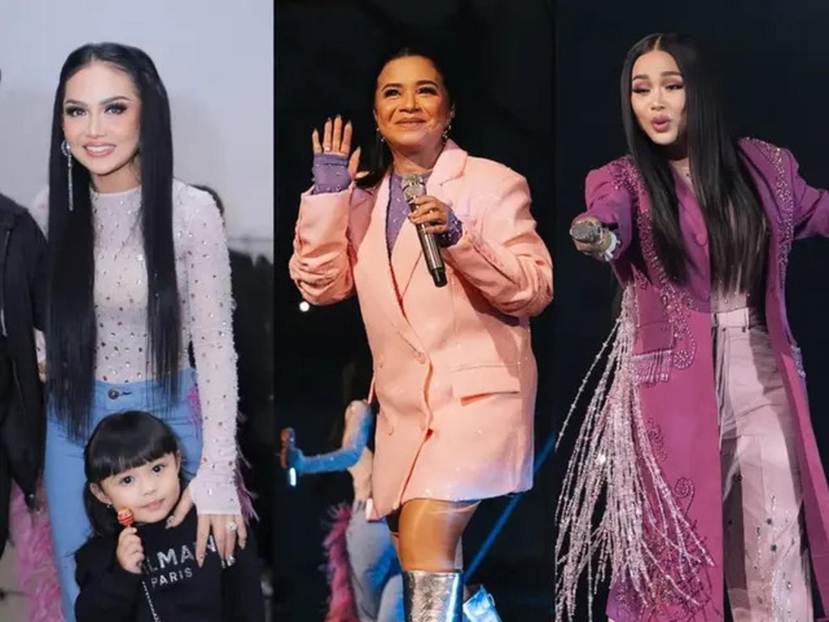 Gaya Kompak Tiga Diva Krisdayanti, Ruth Sahanaya, dan Titi DJ di Satu Panggung, Tampil Energik di Usia 50an