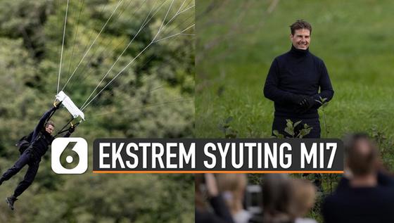 VIDEO: Aksi Ekstrem Syuting MI7, Tom Cruise Lakukan Sendiri