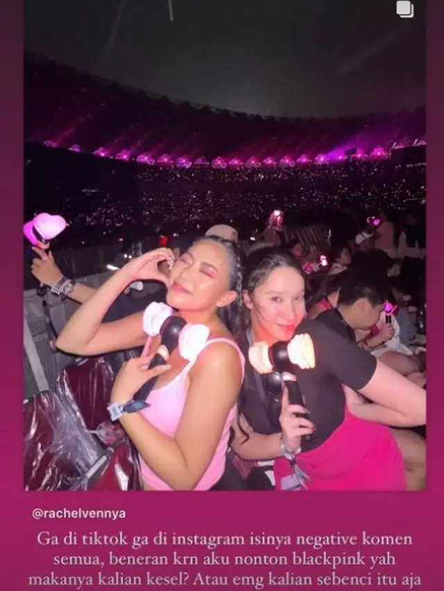 Rachel Vennya Nonton Blackpink Stories