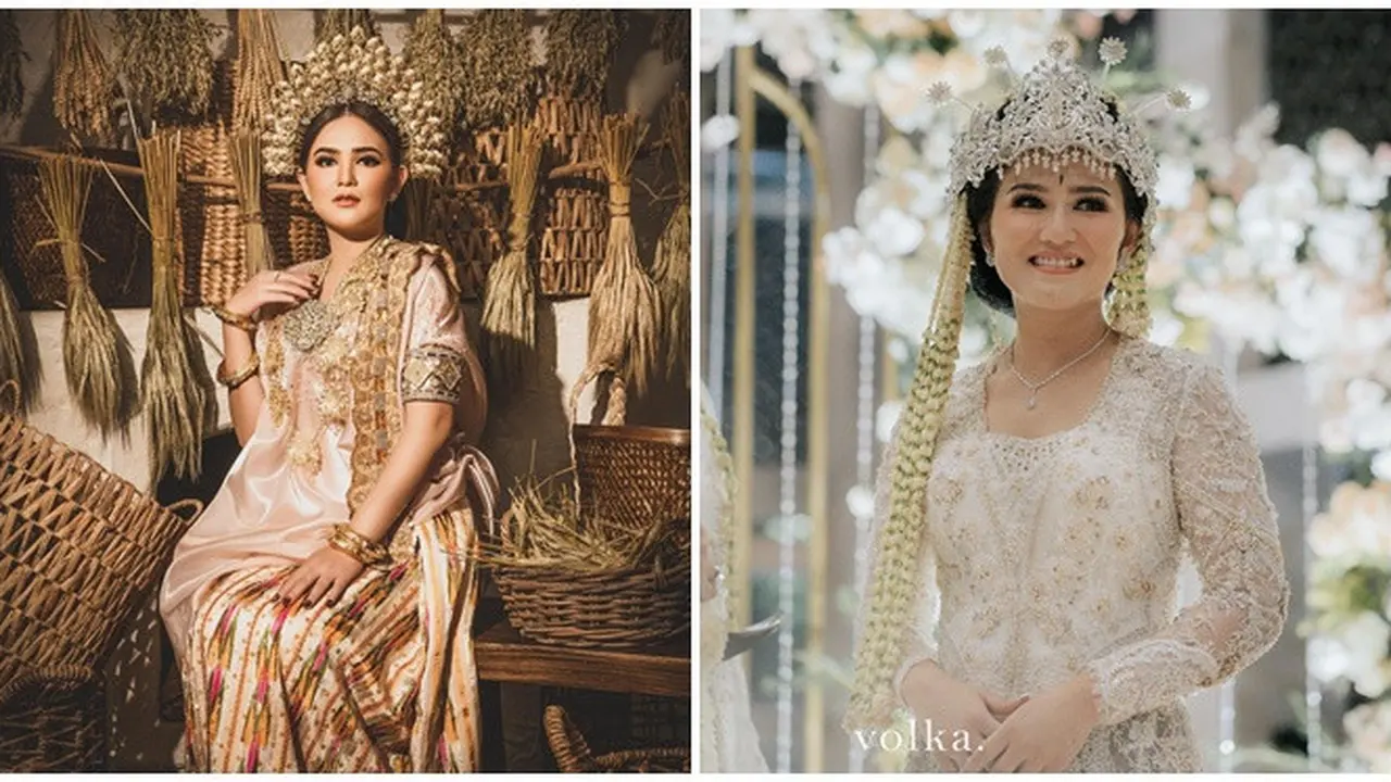 6 Potret Masayu Clara dalam Balutan Baju Adat dari Prewedding Sampai Menikah