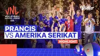 Berita Video, Highlights Final Volleyball Nations League 2022 Putra antara Prancis Vs Amerika Serikat pada Senin (25/7/2022)