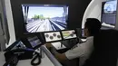 Simulator yang digunakan oleh LRT Jakarta ditempatkan di ruangan khusus di Dipo Pegangsaan Dua. (Liputan6.com/Herman Zakharia)