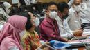 Menteri Kesehatan Budi Gunadi Sadikin mengikuti Rapat Kerja dengan Komisi IX DPR di gedung Parlemen, Jakarta, Senin (7/11/22). Rapat membahas strategi penguatan pelaksanaan Peraturan Presiden Nomor 72 Tahun 2021 tentang Percepatan Penurunan Stunting. (Liputan6.com/Angga Yuniar)