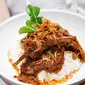 Makanan asal Sumetera Barat, rendang, kembali menjadi yang terenak di dunia versi situs berita CNN pada 2017. (Kokiku TV)