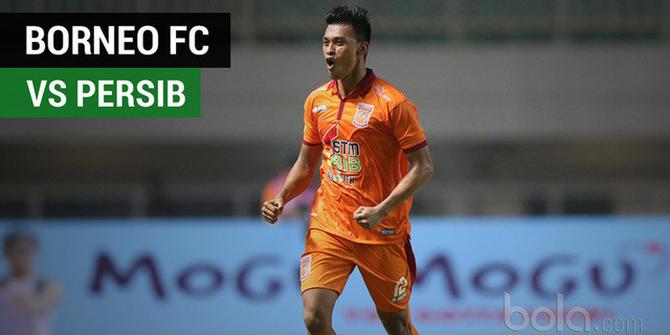 VIDEO: Highlights Liga 1 2017, Borneo FC Vs Persib 2-1