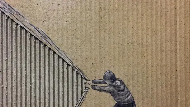 Sangat Kreatif, Seniman Ini Ubah Kardus Bekas Jadi Karya Seni Tiga Dimensi
