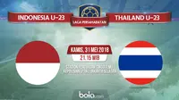 Jadwal laga persahabatan Indonesia U-23 Vs Thailand. (Bola.com/Dody Iryawan)