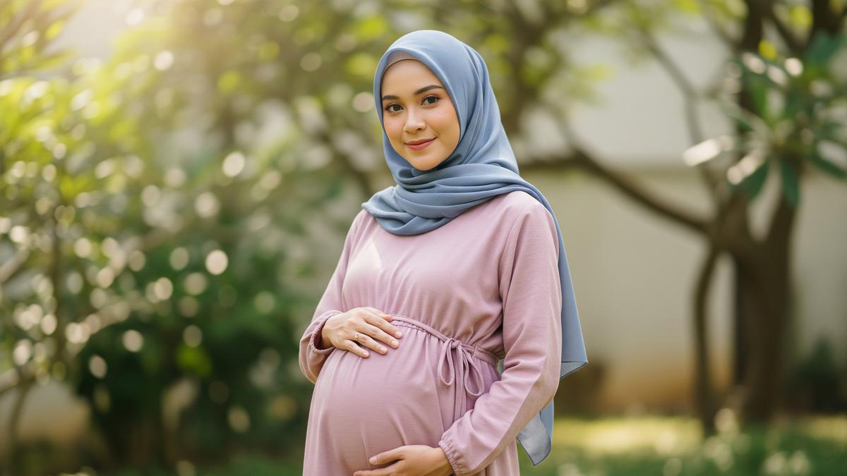 9 Model Gamis Anti Gerah untuk Ibu Hamil, Nyaman Sepanjang Hari