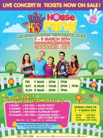 Brosur HI-5 House Party