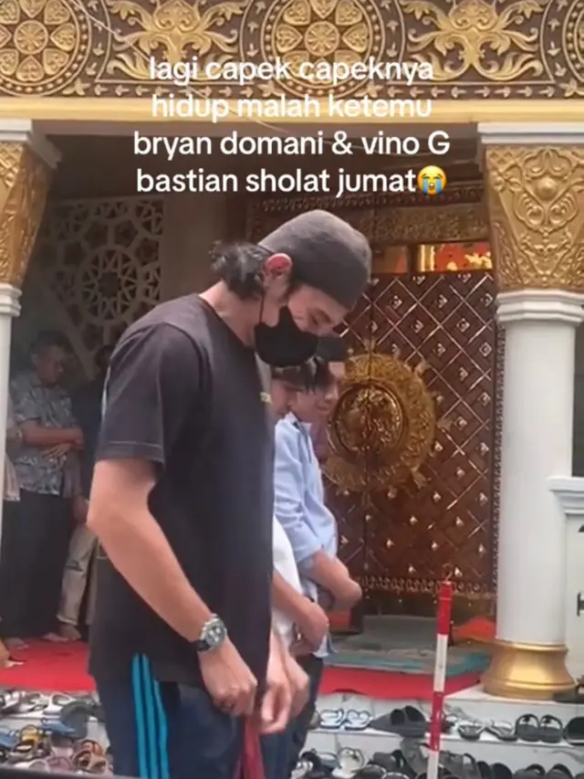 Potret Vino G Bastian, Bryan Domani, dan Indra Jegel (TikTok/@telurucul)