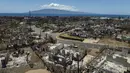 Pandangan umum menunjukkan akibat dari kebakaran hutan yang menghancurkan di Lahaina, Hawaii, Selasa, 22 Agustus 2023. (AP Photo/Jae C. Hong)