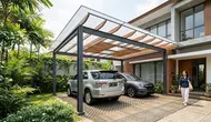 7 Desain Carport yang Tetap Terang Tanpa Banyak Lampu, Fungsional dan Hemat Energi