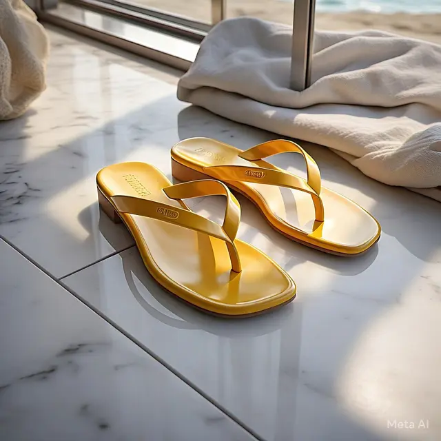 ilustrasi sandal by Meta AI