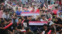 Antusiasme penonton yang memadati Peninsula Island saat IFSC Climbing World Cup 2025. Indonesia diminta kembali untuk menjadi tuan rumah dalam 5 tahun ke depan. (Bola.com/Alit Binawan)