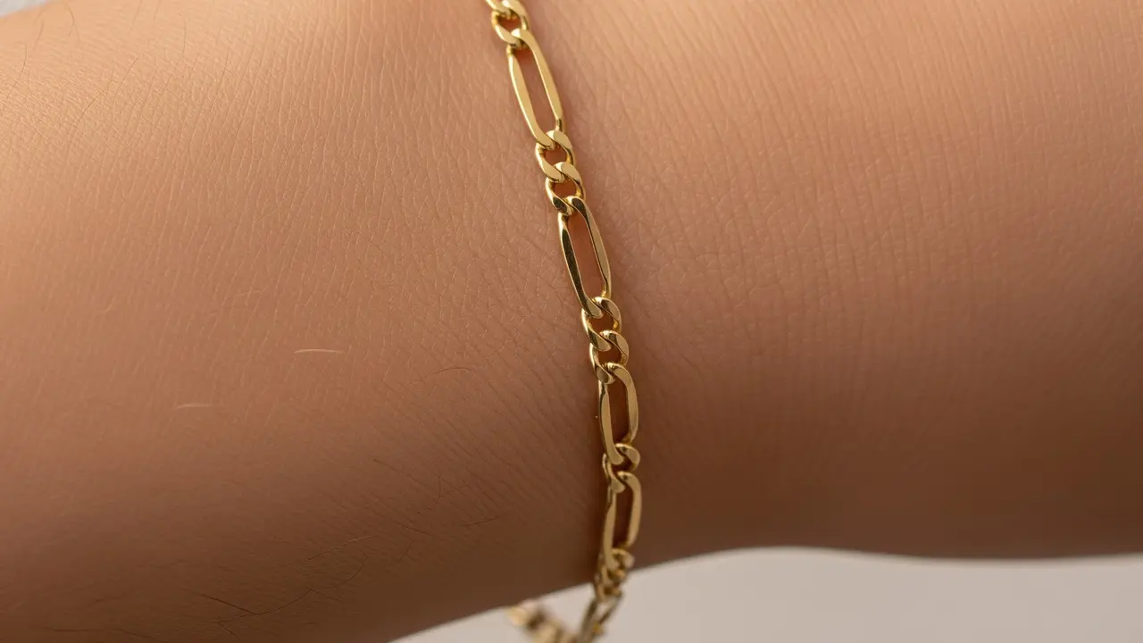 Gelang Rantai Figaro Tipis