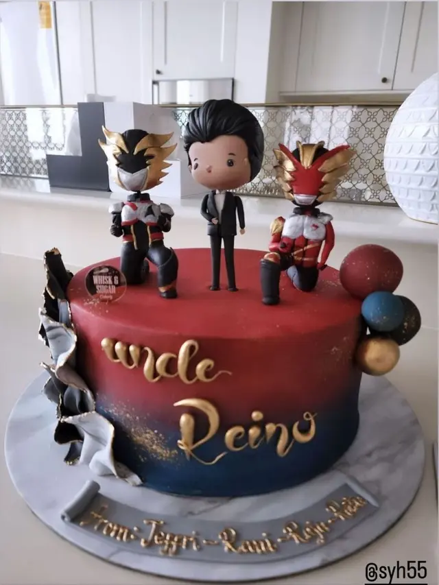 6 Potret Ulang Tahun Reino Barack, Ada Nasi Tumpung Hingga Kue Kamen Rider