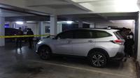 TKP PNS Tewas Dalam Mobil di Basement DPRD Riau. Abdullah Sani
